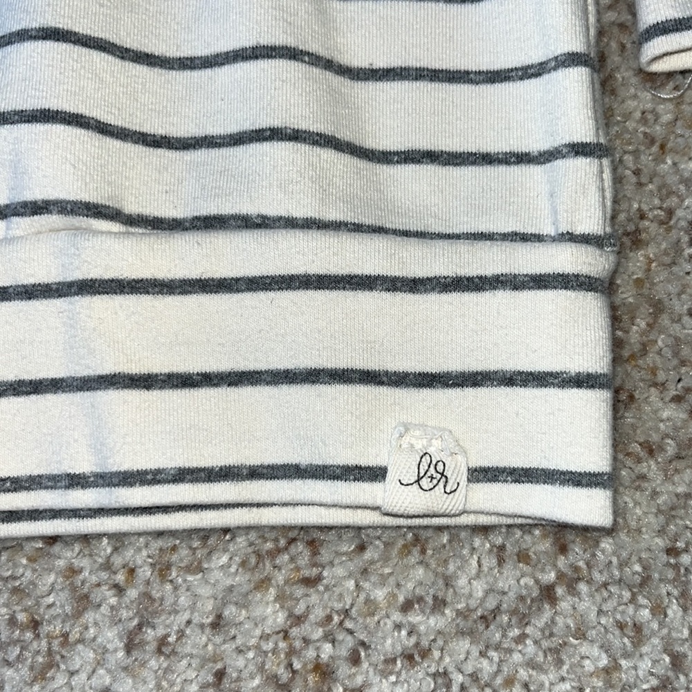 Lulu & Roo Stripe Ruffle Front Top - Picture 3 of 5